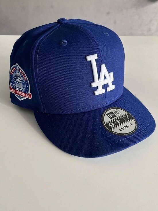 New Era Other - NWT New Era LA Dodgers 9FIFTY Snapback Hat Royal Blue White Logo Side Patch MLB